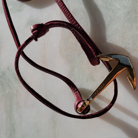 Miansai burgundy leather wrap bracelet - Picture 8 of 11